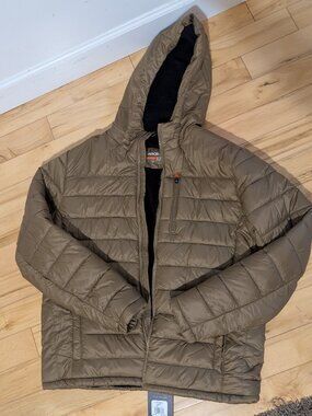Hawke & Co Coat Bark Brown Sherpa Lined Jacket